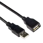 USB 2.0 A-pistik - USB A-pesa must 3.00 m ACT SB0036