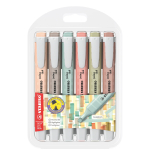 Marker STABILO swing cool NatureCOLORS 6 pcs Chisel tip Multicolour