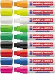 Kriidimarker Edding 4090 Must Roheline Roosa Punane Valge 5 tk
