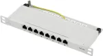 Renkforce RF-4996630 8 pordiga patch-paneel 254 mm (10) CAT 6a 0,5 HE hall (RF-4996630)