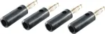 shiverpeaks BS56200-4S juhtme&uuml;hendus, banaan Pistik Must (BS56200-4S)