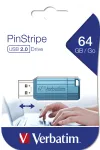 Verbatim Store 'n' Go PinStripe USB 2.0 m&auml;lupulk 64 GB, Kariibi sinine
