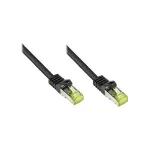RJ45 patch-kaabel Cat.7 toorkaaliga ja riivikaitsega (RNS&reg;), S/FTP, PiMF, halogeenivaba, 600MHz, OFC, must, 60m, Good Connections&reg; (8070R-600S)