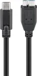 Wentronic goobay - USB-kaabel - Micro-USB t&uuml;&uuml;p B (isane) USB-C (isane) - USB 3.1 - 60 cm - p&ouml;&ouml;ratav C-pistik (67995)
