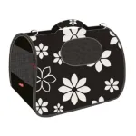 ZOLUX Nomad Flower S Pet Carrier Bag for Dogs and Cats, Grey with Floral Pattern, 36x21x23.5 cm