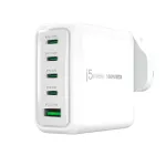 J5CREATE 100W GaN USB-C 5-Port Laadija