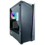 AZZA Apollo 430B-DF2 Gaming Mid Tower ATX korpus, terasest esipaneel, must, 1x Digital RGB, jaem&uuml;&uuml;k