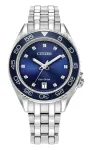 CITIZEN Naiste Eco-Drive Roostevabast Terasest Kell FE6160-57L 35,4mm Sinise Sihtnumbriketiga