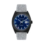 JASON HYDE MAN JH30006 40mm kvartsanaloogkell sinise sihverplaadiga sinise rihmaga