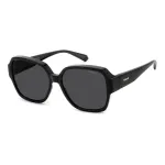 Polaroid Ancillaries PLD9021S807 Unisex Ristk&uuml;likukujulised P&auml;ikeseprillid - Must Raam, Hallid Polariseeritud L&auml;&auml;tsed