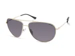Kenneth Cole Meeste Ristk&uuml;likukujulised P&auml;ikeseprillid KC2971-6032A - Must raam, Hall l&auml;&auml;ts, 60mm