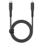 ENERGEA Flow USB-C to Lightning kaabel 1,5 m must 60W 3A PD kiirlaadimine MFi sertifikaadiga