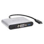 SilverStone SST-EP06C USB 3.1 Type-C &ndash; VGA / USB Type-C / USB Type-A adapter-jaotur