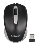 Juhtmeta hiir ActiveJet AMY-313, RF nano vastuv&otilde;tja, optiline 1200 DPI, m&otilde;lemak&auml;eline, 3 nuppu, AA patarei