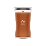 WoodWick Saffron Smoke suur liivaklaasist purgik&uuml;&uuml;nal 609.5g