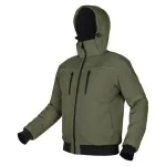 NEO TOOLS Isol eeritud jakk kapuutsiga OUTDOOR, roheline, suurus XXL