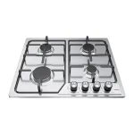 ISEASY MGBG-604C eraldiseisev gaasipliit 65L ahju ja grilliga, roostevaba teras