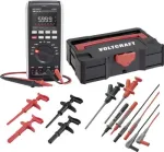 Voltcraft VC-831 True RMS digitaalne multimeeter komplekt T-Loc Systaineriga, testjuhtmed, krokodilliklambrid, konksklambrid ja K-t&uuml;&uuml;pi temperatuuriandur 3342859+2181316+1674350+167435
