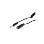 Wentronic Goobay 6,35 mm Jack pikenduskaabel, 5 m, TRS stereo, isane emasele, must 50016