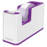 LEITZ WOW Duo Colour teibihoidja, violetne/valge, raskustega alus, metallist tera, sisaldab teipi 5364-10-62