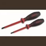 CIMCO 2-osaline VDE isoleeritud kruvikeerajate komplekt kombineeritud profiiliga, 1000V AC/1500V DC, 290x80x25 mm 117750