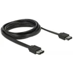 Delock 85641 eSATA-kaabel 3 Gb/s eSATA &ndash; eSATA, 2 m, must