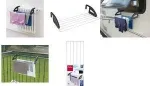 Metaltex Click radiaatori ja r&otilde;du pesukuivatusrest, h&otilde;bedane/must, 3 m kuivatuspikkus, kokkupandav, epoks&uuml;kaetud teras, 5 varrast 405810039