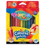 V&auml;rvipliiatsid colorino JUMBO Kolmnurkne &mdash; 10 v&auml;rvi, 8,9 cm