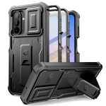 Tech-Protect Kevlar Cam+ 2-komplektiline vastupidav &uuml;mbris Samsung Galaxy A17 / A18 4G / 5G jaoks, must
