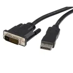 StarTech.com DP2DVIMM10 3 m (10 ft) DisplayPort-DVI-D adapterkaabel, pistik/pistik, passiivne, 1920x1200 / 1080p, must