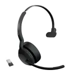 Jabra Evolve2 55 - Link380a MS Mono, juhtmevaba, kontor/k&otilde;nekeskus, 20 - 20000 Hz, 130 g, peakomplekt, must
