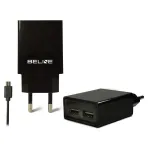 Reisilaadija Beline Beli0011 &mdash; 2&times;USB-porti, microUSB-kaabel, 2A v&auml;ljund, must