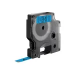 DYMO Autentsed D1 Sildid | Must tr&uuml;kk sinisel lindil | 9 mm x 7 m | Isekleepuvad sildid LabelManageri sildivalmistajatele | Valmistatud Euroopas