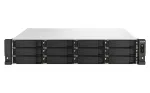 QNAP TS-H1887XU-RP NAS Rack (2U) Intel Xeon E E-2336 32 GB DDR4 0 TB QuTS hero Black, Valge