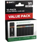 EMTEC USB 2.0 K100 16GB P10 USB-Sticks 10 St&uuml;ck (ECMMD16GK102P10) - 16 GB