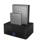 ICY BOX 2-pesaline dokkimis- ja kloonimisjaam 2,5-tollistele v&otilde;i 3,5-tollistele SATA-ketastele USB 3.0 hostiga
