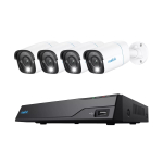 Reolink NVS8-8MB4 (PS4KB01-8) PoE videovalvekomplekt, 8 kanaliga NVR 2 TB HDD-ga + 4 kaamerat, 8 MP 4K (3840x2160)