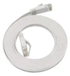 Microconnect V-UTP6A01W-FLAT-LSZH v&otilde;rgukaabel Valge 1 m Cat6a U/UTP (UTP)