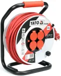Pikendusjuhe Yato YT-8108 50 m 4 vahelduvvoolupesa Sise-/v&auml;listingimustesse Must Punane Valge