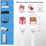 Etherneti paigalduskaabel helos Ultra &otilde;huke RJ-45, UTP, 7,5 m