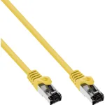 InLine paigalduskaabel, S/FTP (PiMf), Cat.8.1, 2000 MHz, halogeenivaba, kollane, 0,3 m