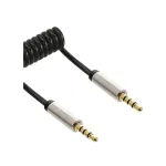 InLine &otilde;huke Audio Spiral kaabel 3.5mm isane / isane 4-kontaktiline Stereo 1m