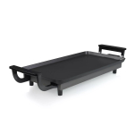 Princess 01.102209.01.005 Economy Table Chef elektriline grillplaat, vabalt seisev, 430 x 230 mm, nakkumisvaba, BPA-vaba, must/roostevaba teras