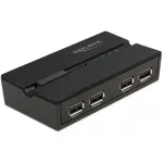 DeLOCK 11494 arvutiandmete l&uuml;liti must USB Type-A Type-B 0,48 Gbit/s