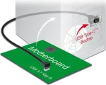 USB-kaabel DeLOCK 85326 USB 3.2 Gen 2 0,45 m USB A USB C Must