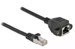 V&otilde;rgupikenduskaabel DeLOCK S/FTP RJ45 pistik RJ45 pesasse Cat.6A 1 m must 87001
