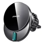 Traadita auto laadija Joyroom JR-ZS409 magnetiline, must &mdash; Qi magnetiline kinnitus nutitelefonidele
