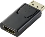 Renkforce RF-5506962 DisplayPort / HDMI adapter [1x DisplayPort pistik - 1x HDMI pesa] Must Kullatud kontaktid (RF-5506962)