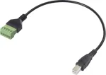 Renkforce USB 2.0 adapterkaabel[1x 2.0 pistik B - 1x klemm&uuml;hendus] RF-6443964 30 cm (RF-6443964)