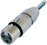 Neutrik - Audio-Adapter - XLR3 weiblich zu Mono-Stecker m&auml;nnlich